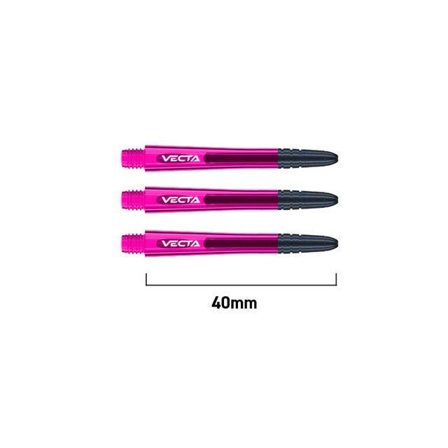 WINMAU Prism 1.0 Dartstiele – Polycarbonat, Medium (48 Mm), 3 Stück Pro Satz, Rot
